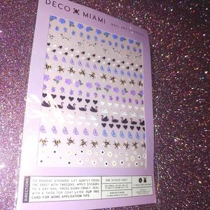 ENGLISH GARDEN Deco Miami Nail Art Stickers Swan Bees Dalmatian Rose Hearts